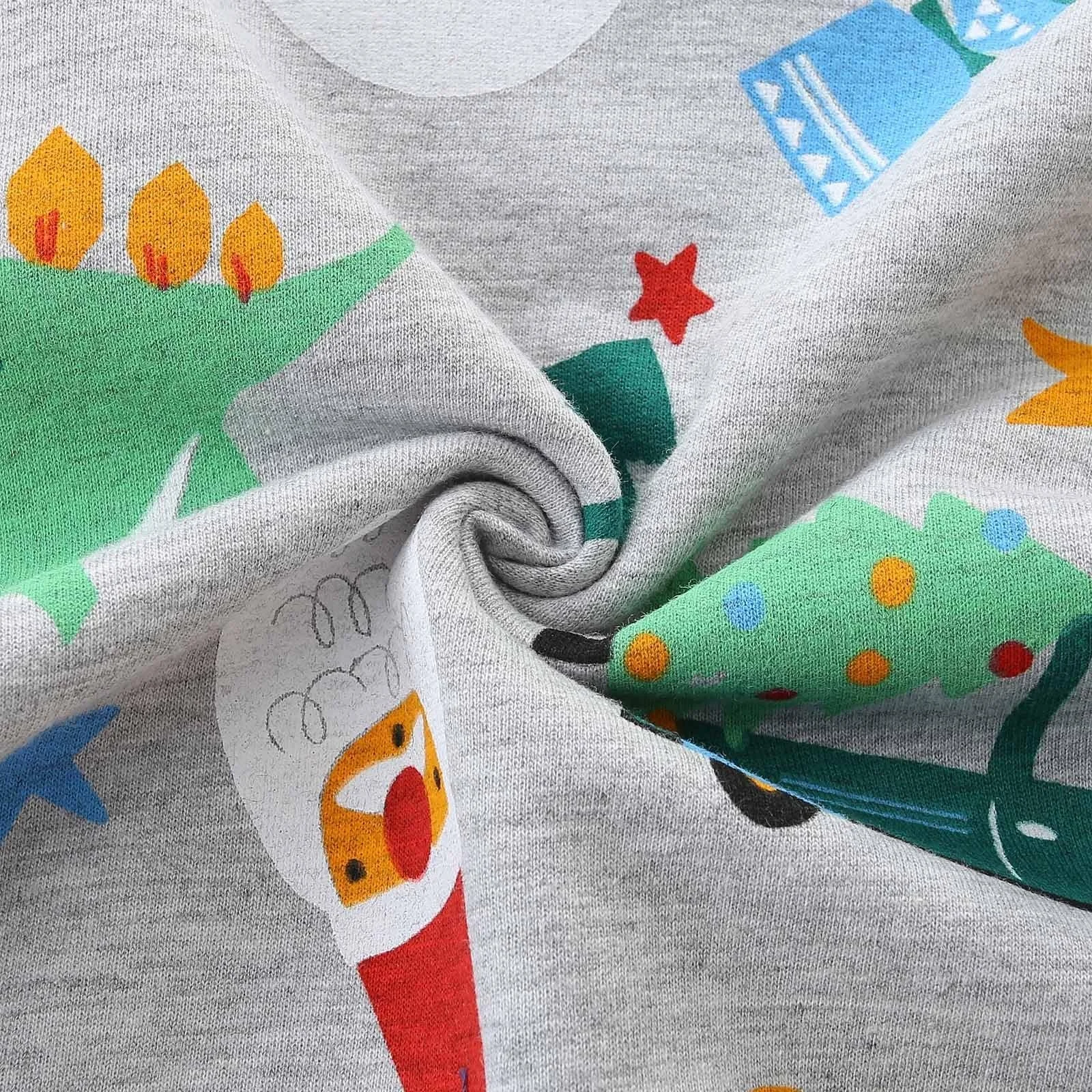 Дитячий різдвяний світшот з капюшоном, зимовий для дівчинки, фото №4