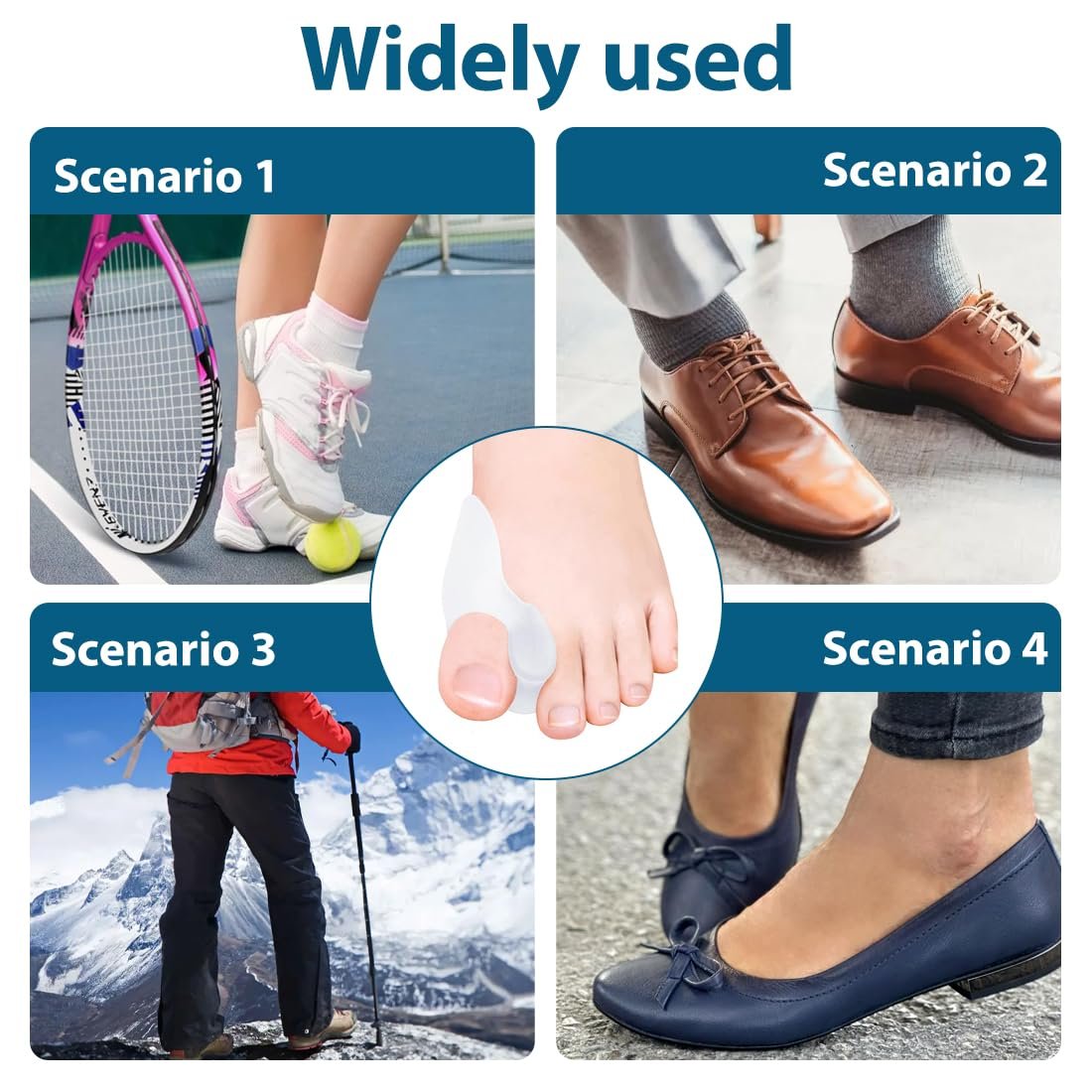 Роздільник для корекції великого пальця стопи Hallux Valgus, м’який гелевий, фото №6 Роздільник для корекції великого пальця стопи Hallux Valgus, м’який гелевий, фото №6