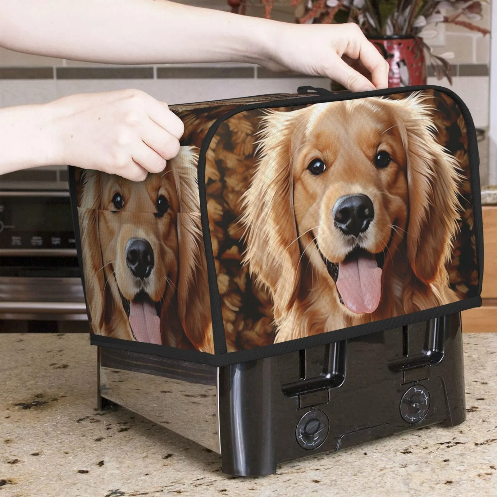 Чохол для тостера на 2 скибочки Golden Retriever, фото №7 Чохол для тостера на 2 скибочки Golden Retriever, фото №7