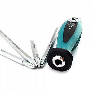 Набор отверток ECOSWAY 4 шт. Precision 2 Way Slotted Magnetic CR-V Steel TPR Handle synthetic.ua - Фото 1