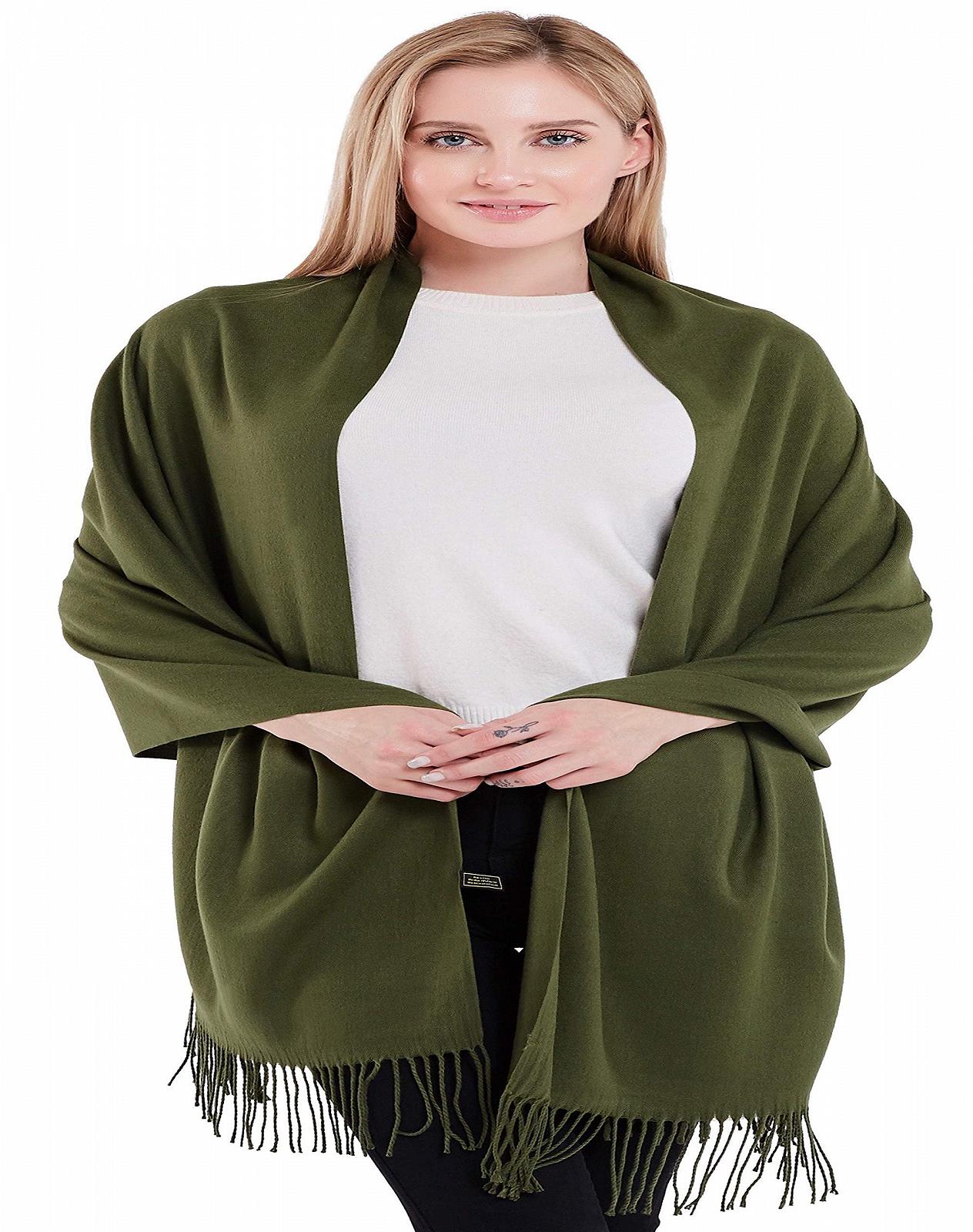 Пашмина CJ Apparel Женская Плотная Смесь Хлопка Шарф, фото №6