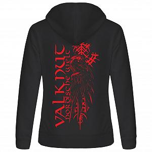 Жіноча куртка з капюшоном Valknut Nordic Raven Einherjar Runes Thor's Hammer - Фото 1