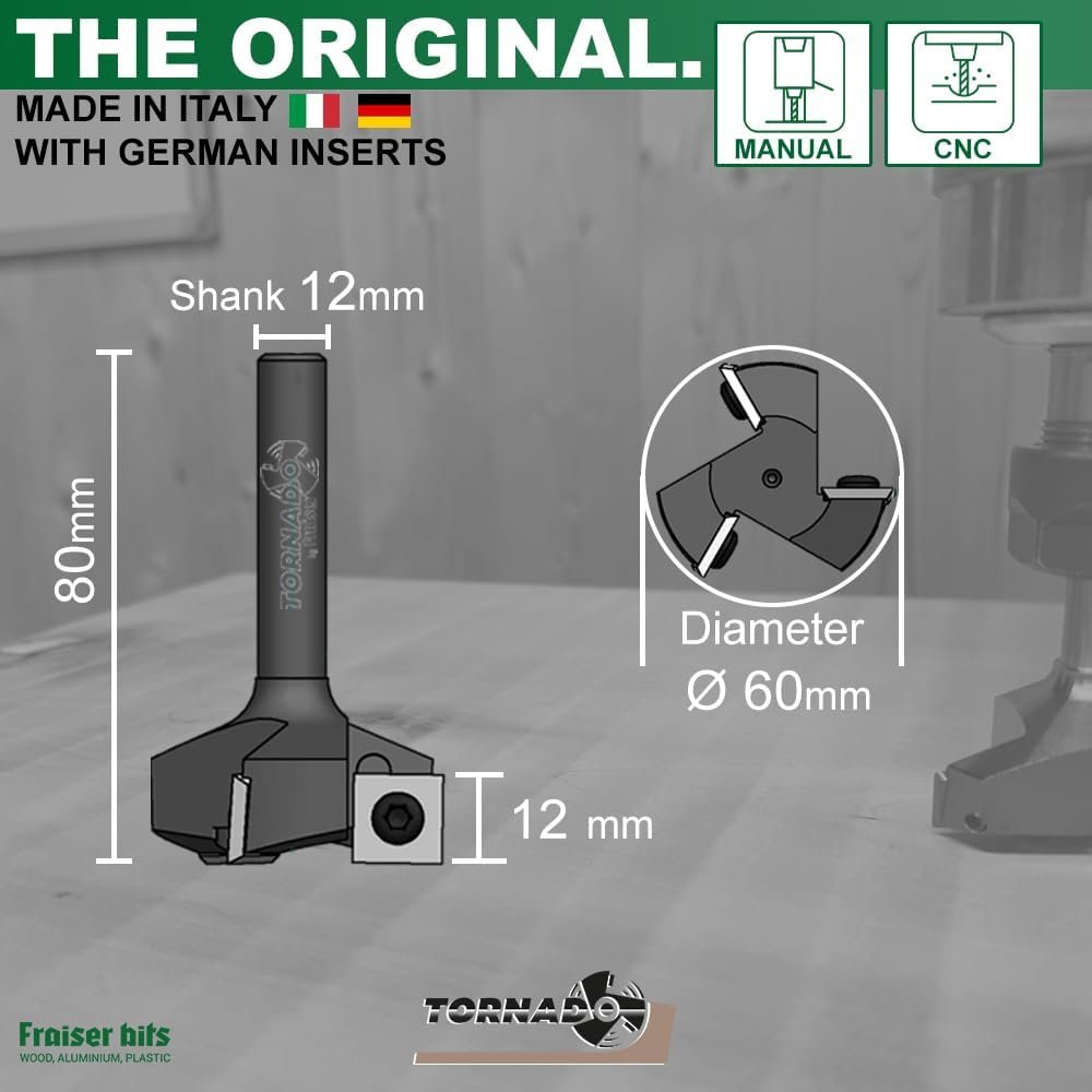 Фреза Fraiser Tornado / 60 мм / Чорний, фото №3