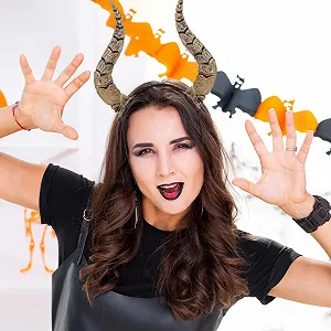 Обруч на голову Роги Диявола FOMIYES synthetic.ua - Фото 1