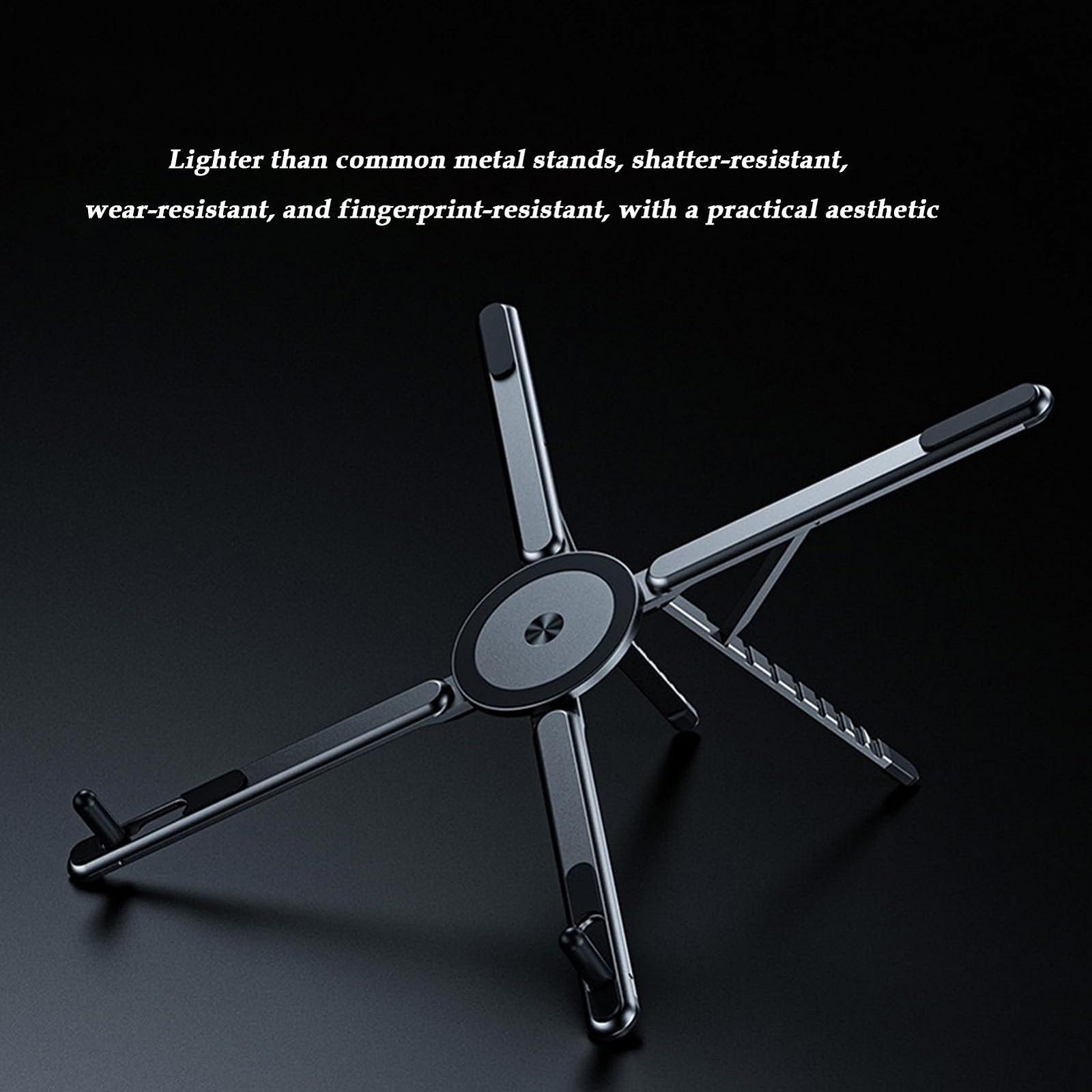 Подставка для ноутбука магнитная алюминиевая для офиса дома, фото №8