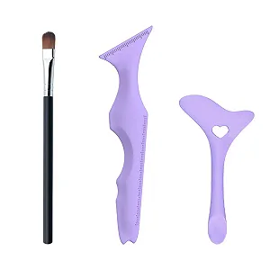 Купить Инструмент для макияжа Eyeliner Stencil Guide Tool Cream Applicator Кисти Фиолетовый - Фото 1 Инструмент для макияжа Eyeliner Stencil Guide Tool Cream Applicator Кисти Фиолетовый - Фото 1