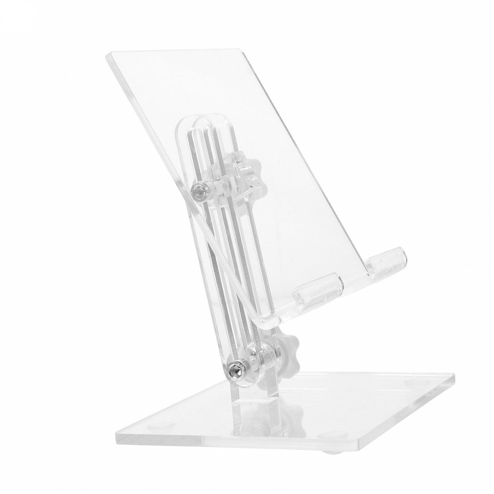Тримач для мобільного телефону акриловий прозорий Operitacx регульований багатофункціональний настільний для офісу та дому, фото №1