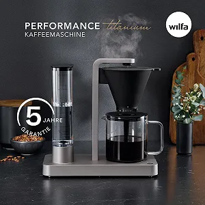 Капельная кофеварка Wilfa Performance 1.25 л / 10 чашек Титан synthetic.ua - Фото 1