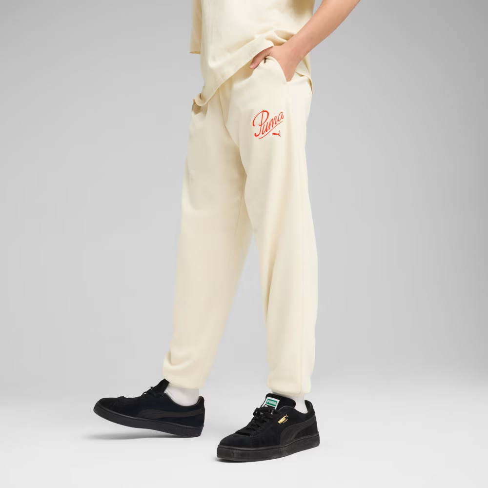 Штаны Puma ESS SCRIPT Sweatpants 68580787 кремовый L, фото №1