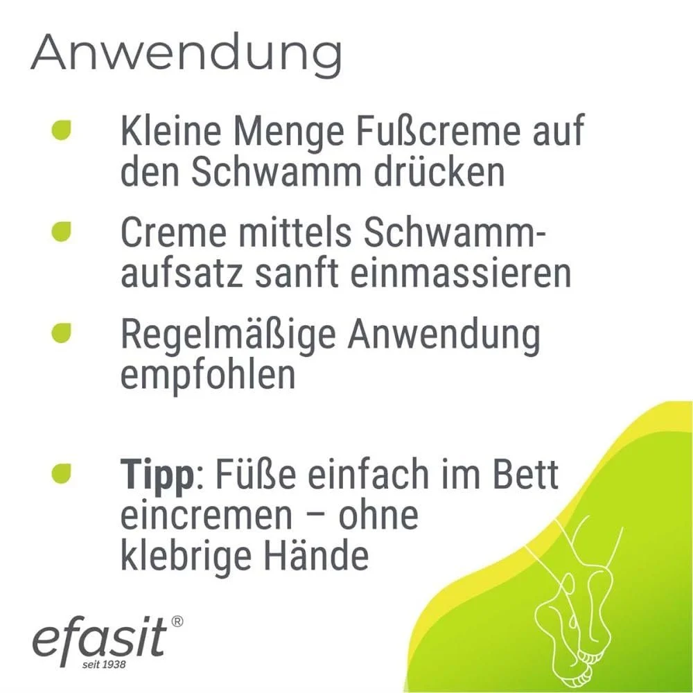 Крем для ног EFASIT с аппликатором-губкой 75 мл, фото №3