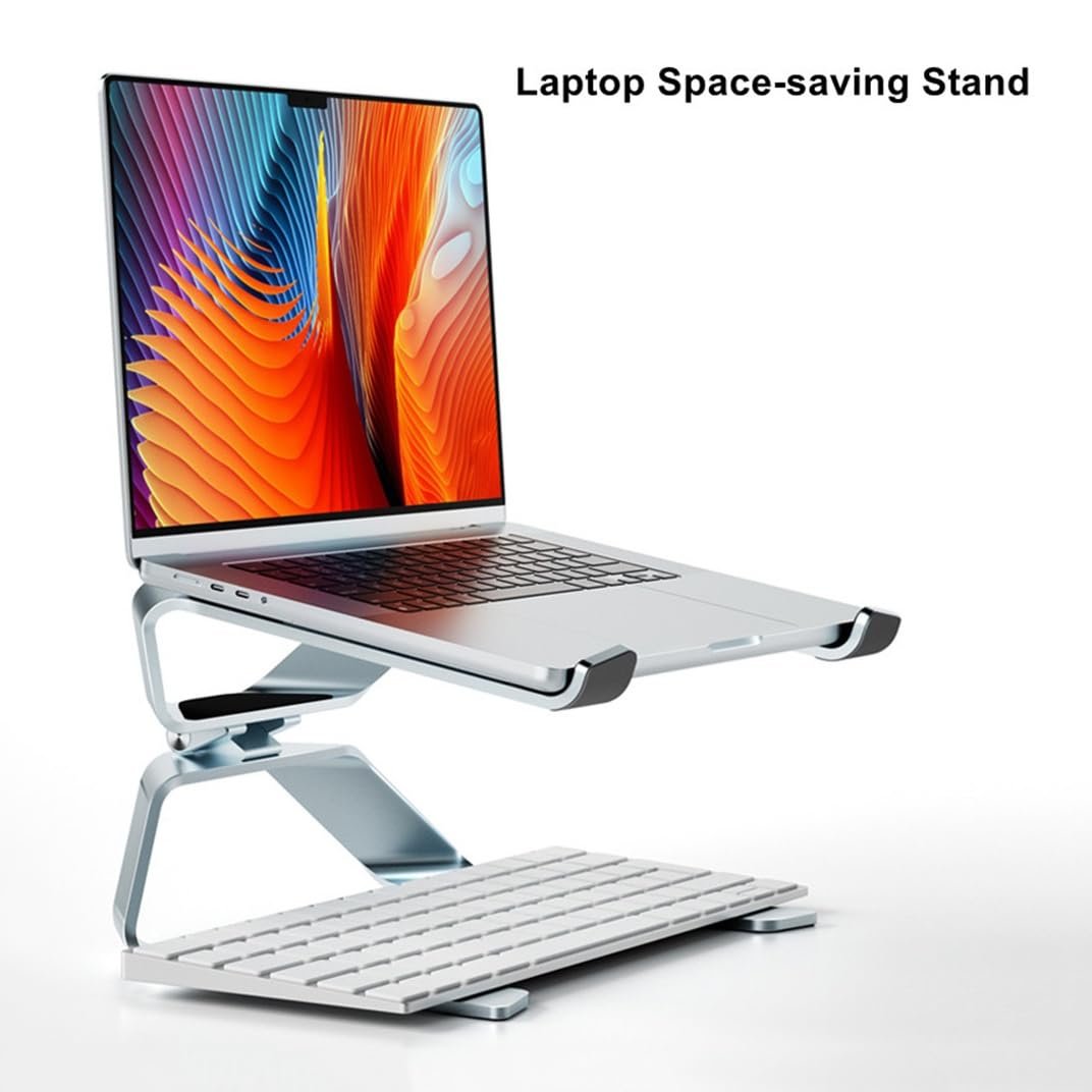 Подставка для ноутбука, регулируемая по углу наклона, эргономичная охлаждающая подставка для ноутбука, алюминиевая подставка для ноутбука, фото №6