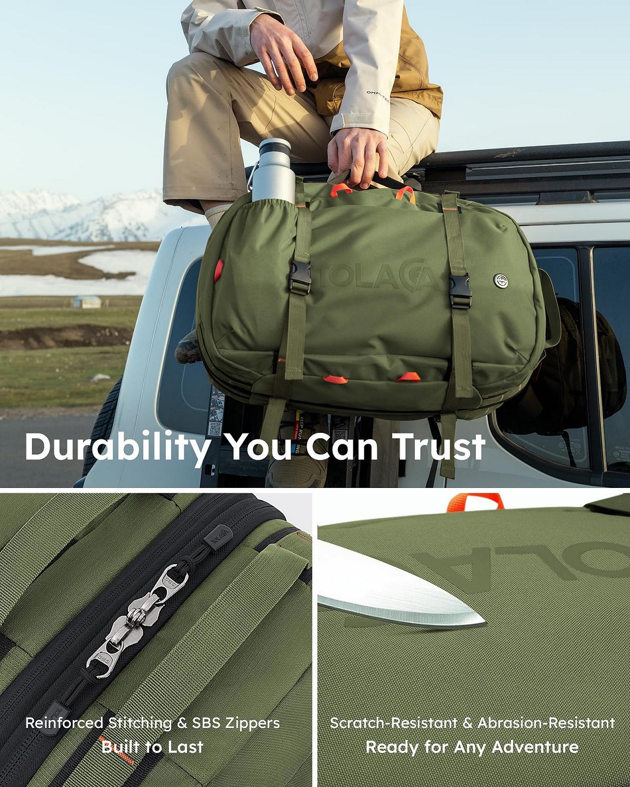 Рюкзак для ноутбука Tolaccea Travel 15.6 дюймів TSA Expandable 40L-50L Ручна поклажа 4 в 1, фото №7 Рюкзак для ноутбука Tolaccea Travel 15.6 дюймів TSA Expandable 40L-50L Ручна поклажа 4 в 1, фото №7