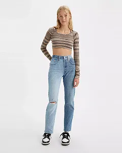 Жіночі джинси Levis - 501 Jeans Two Tone Two Tone Indigo - Womens - 24 - Фото 1