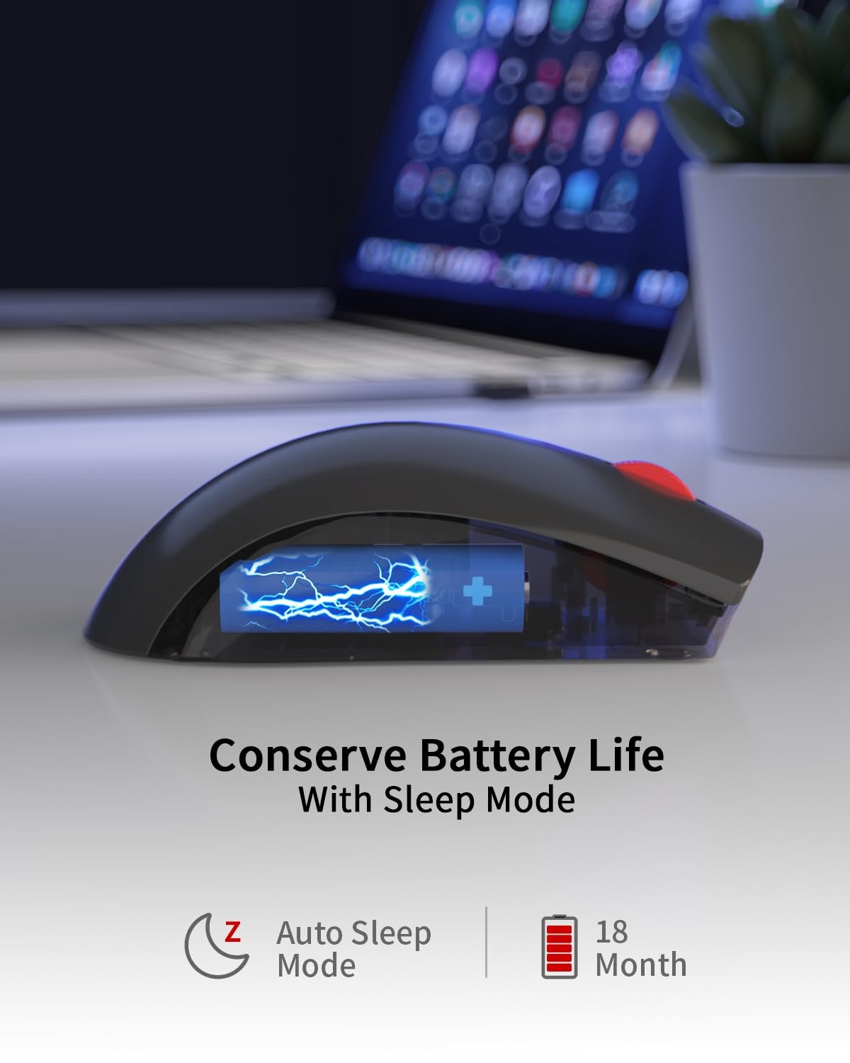 Миша Bluetooth Lenovo WL150 Бездротова 1000 DPI Ергономічна Чорний, фото №3