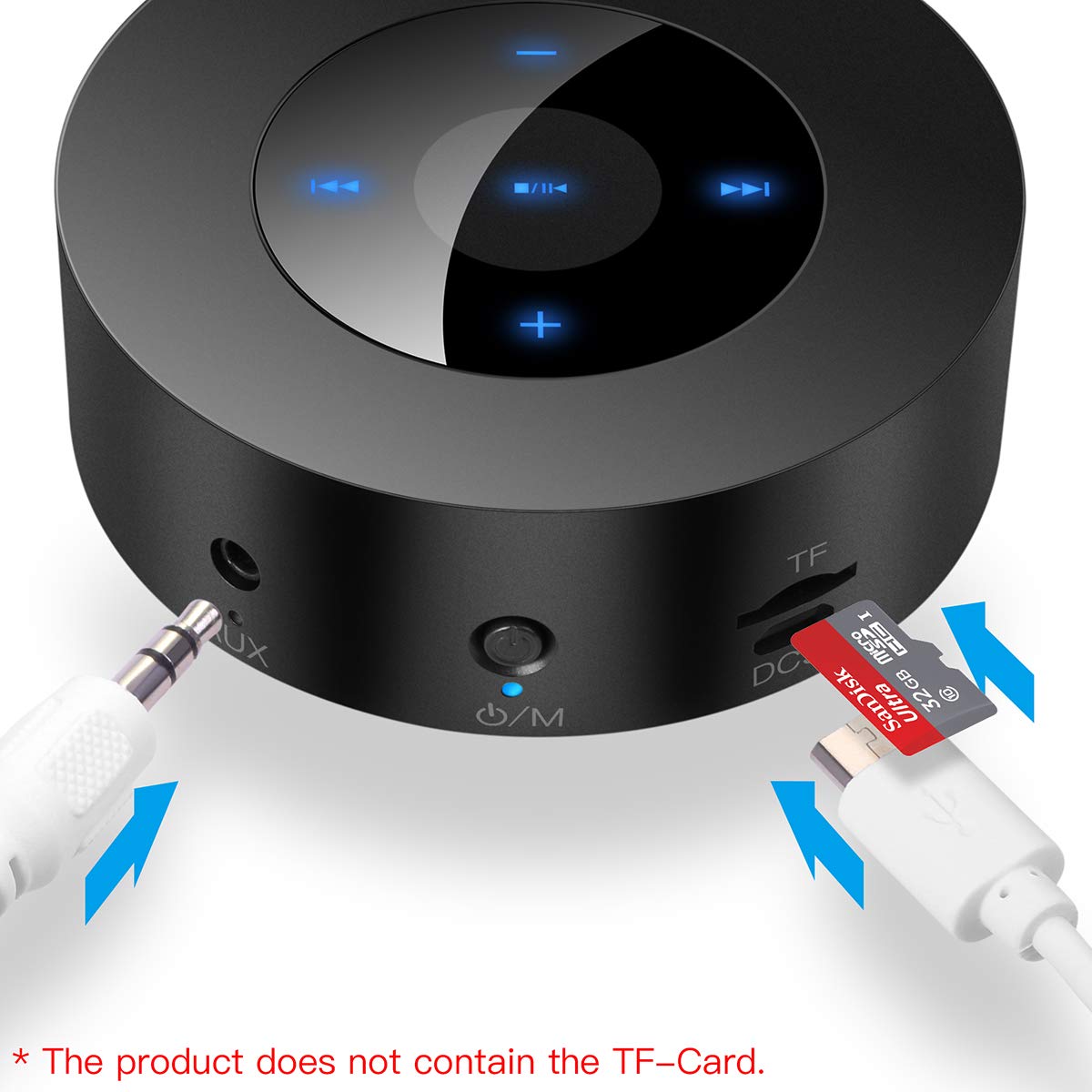 Портативна колонка AICase Mini Bluetooth A8 Чорний, фото №6