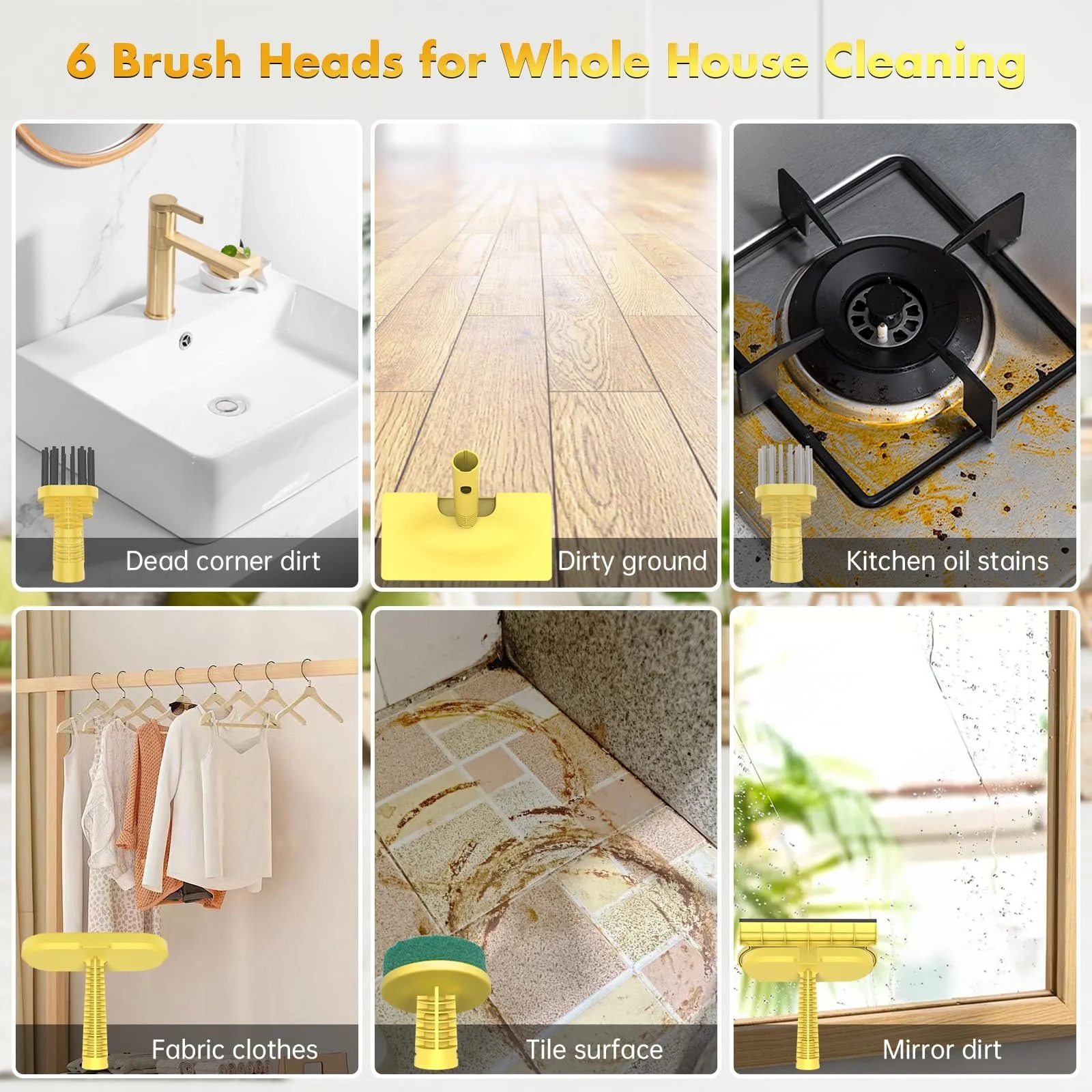 Пароочисник ручний 1200 Вт 7-в-1, фото №4