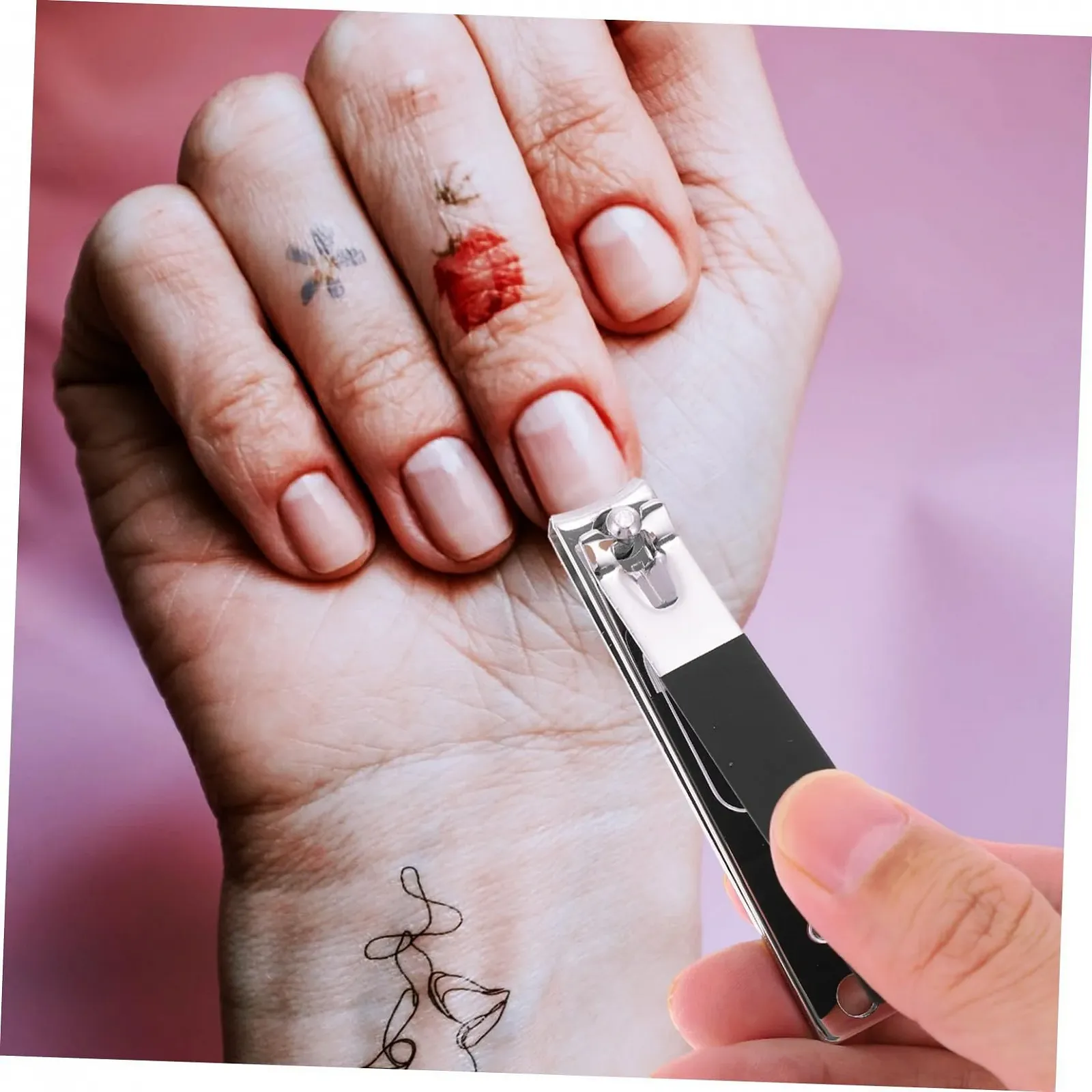 Набор для ухода за ногтями из нержавеющей стали Черный, фото №3