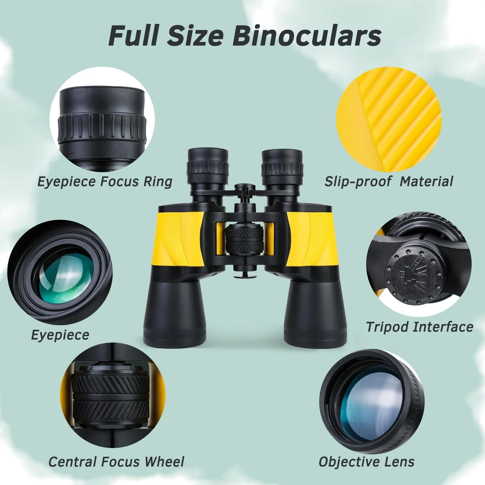 Бінокль 20x50 Professional HD BAK4 FMC Porro Prism, фото №5