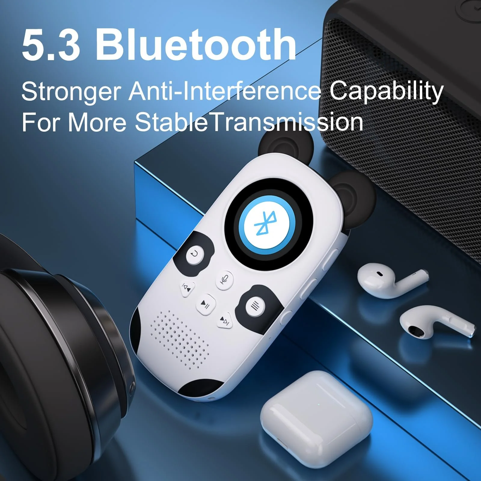 MP3-плеер MUZXQII Panda 64 ГБ, Bluetooth 5.3, белый, фото №2