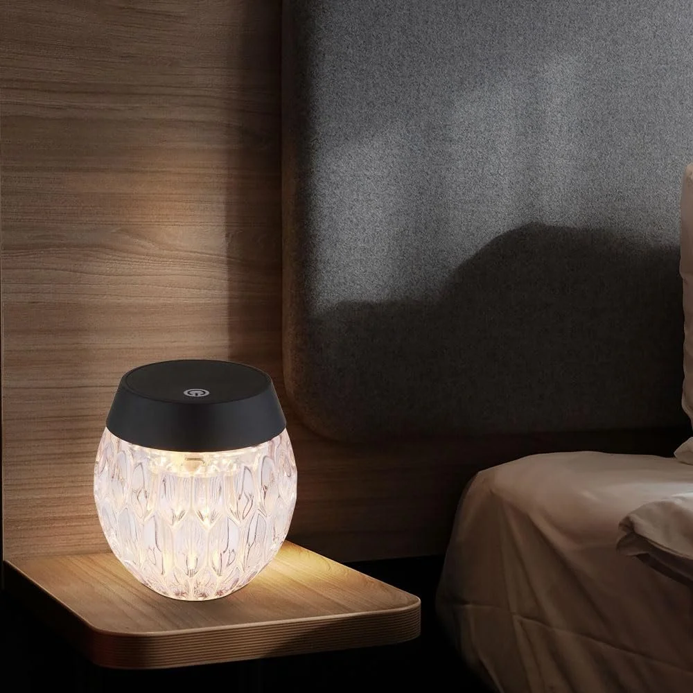 Настольная лампа GLOBO LIGHTING LED Touch Dimmer 28 см Smoked, фото №5