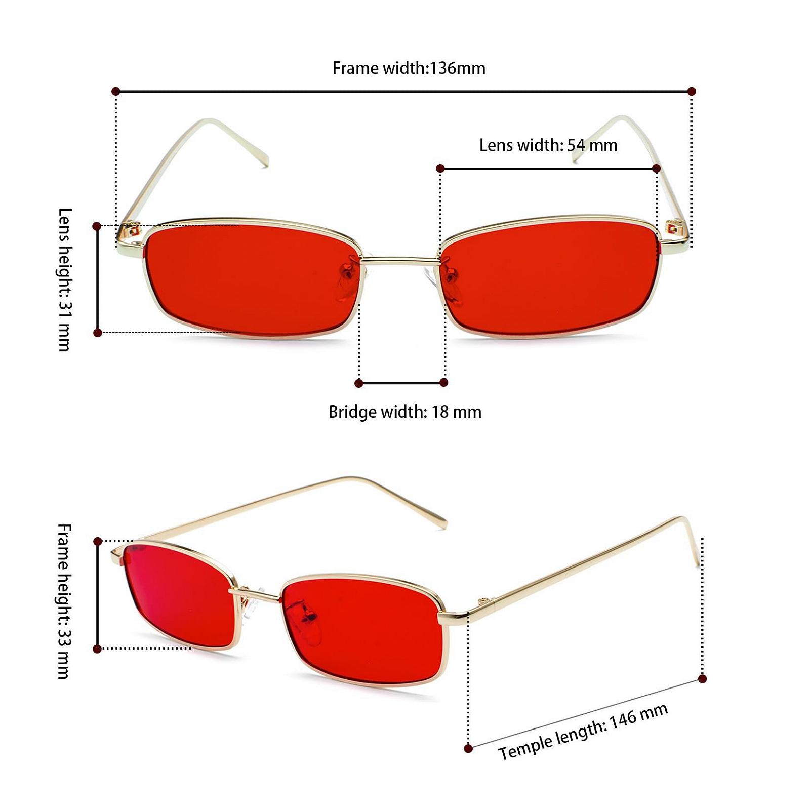 Сонцезахисні окуляри Прямокутні JCTAIFOO Вінтажні Квадратні Вузькі в стилі хіп-хоп, фото №4