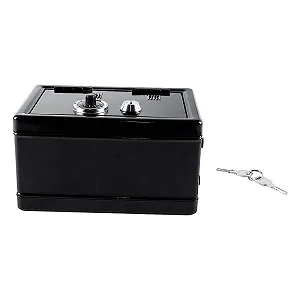 Міні-сейф Скарбничка Металева Пароль 2 ключі - Фото 1