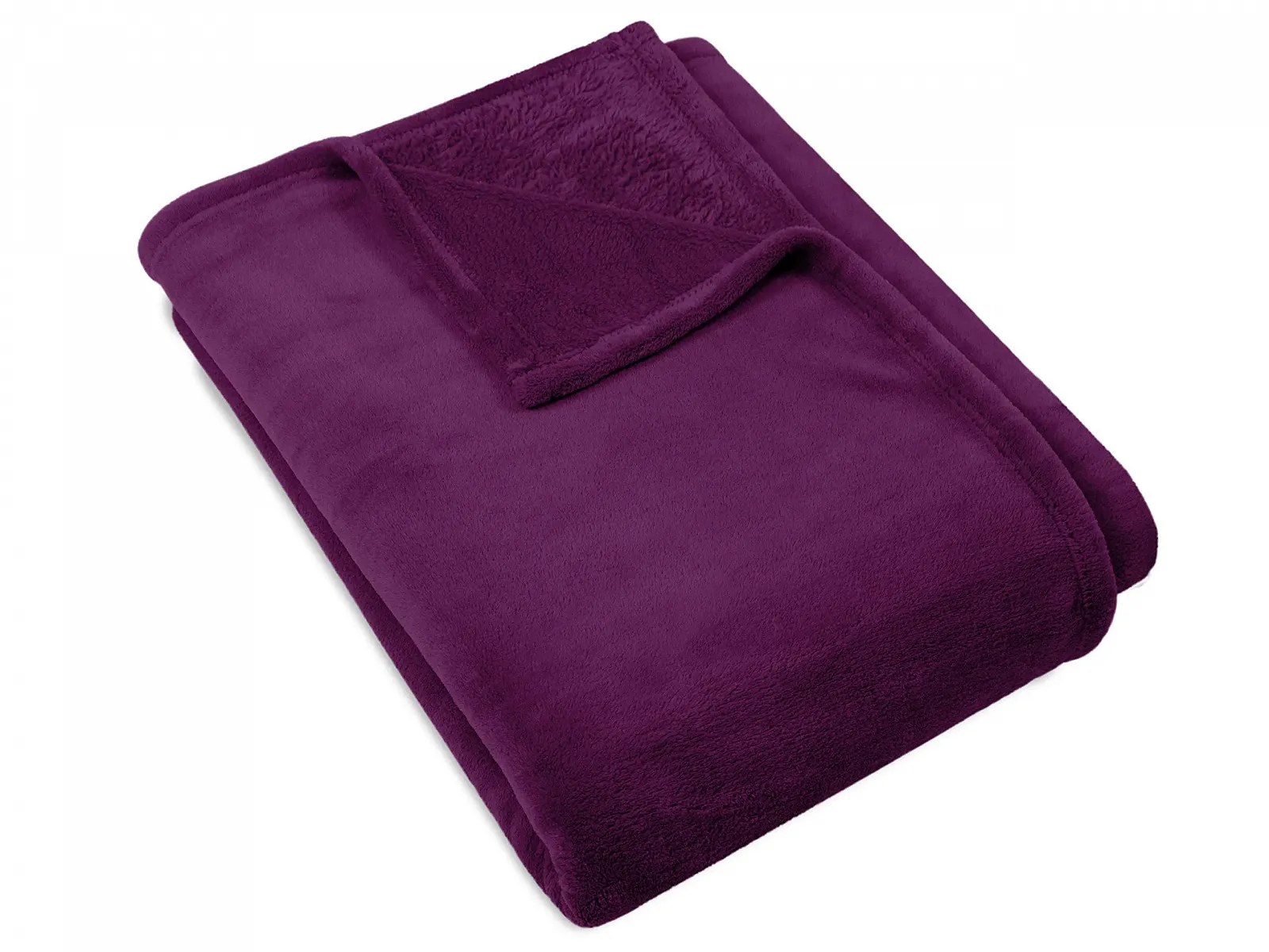 Покривало npluseins Фліс Кораловий Надзвичайно М'яка та Пухнаста 1523.2204 Приблизно 150 x 200 см Ягідна, фото №7