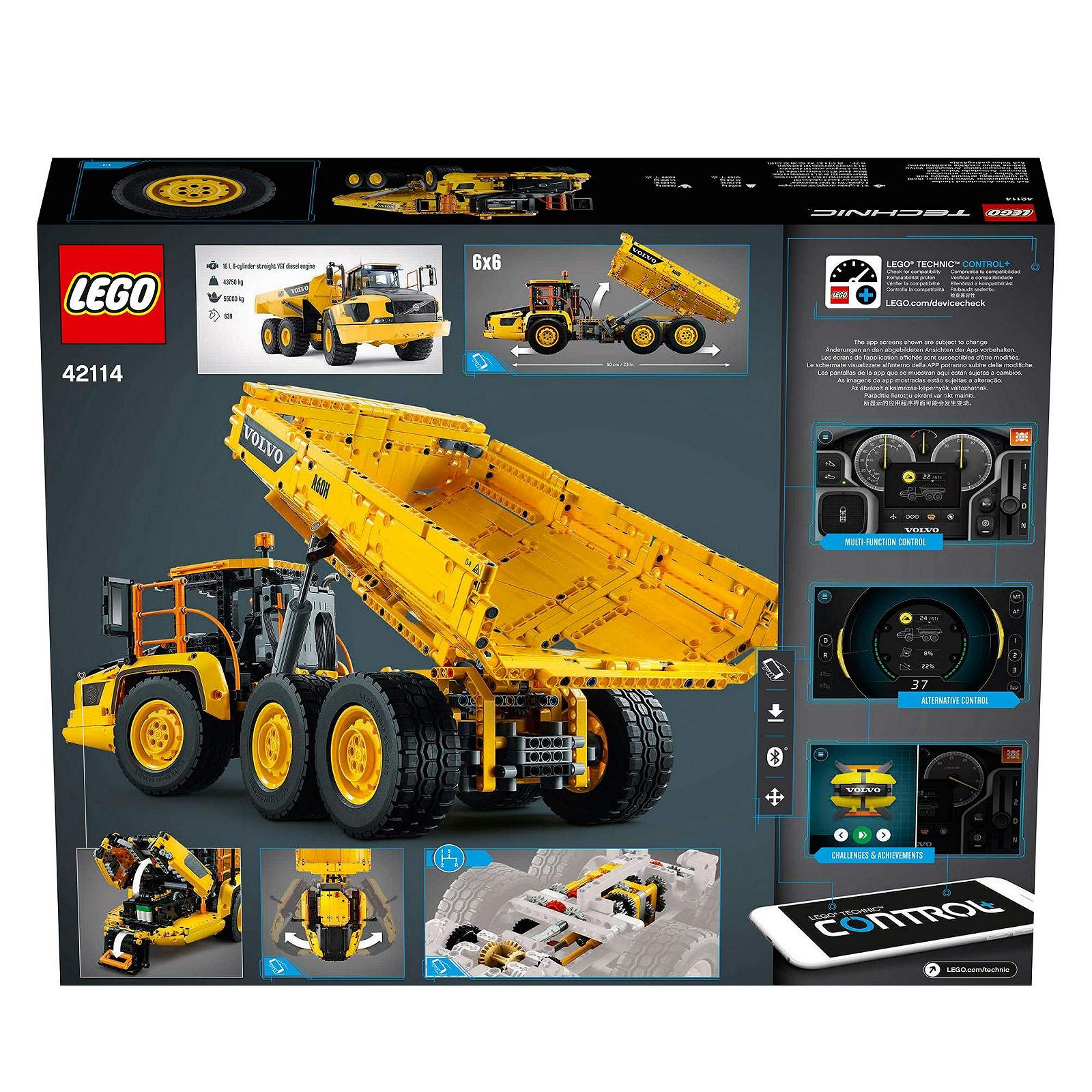 Конструктор LEGO Technic 42114 Articulated Volvo Dumper RC, фото №7