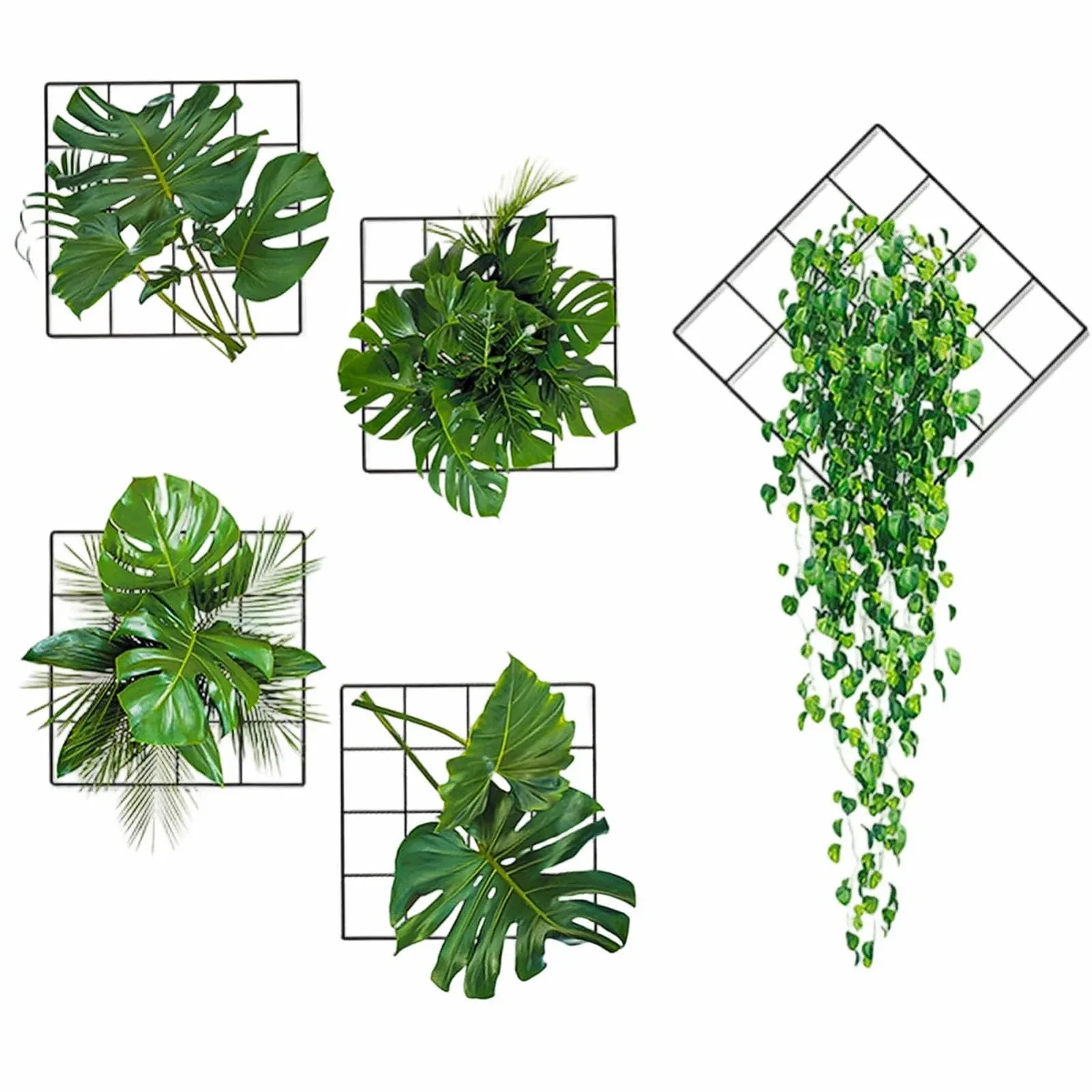 Наклейка на стену 3D Зеленые растения 90 x 30 см, фото №1