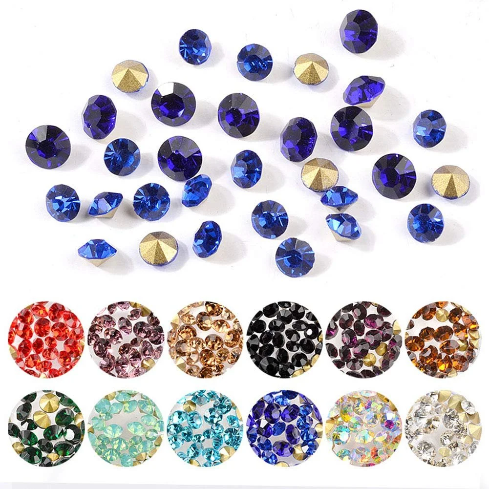 Кристальные стразы для ногтей с заостренной задней частью разных цветов 360 шт., фото №4 Кристальные стразы для ногтей с заостренной задней частью разных цветов 360 шт., фото №4