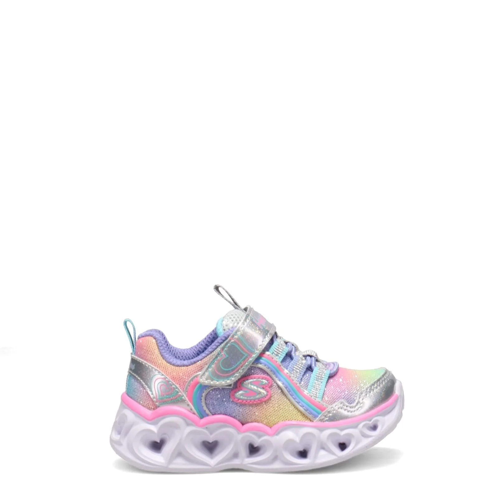 Кроссовки Skechers Heart Lights Rainbow Lux для девочек, фото №3