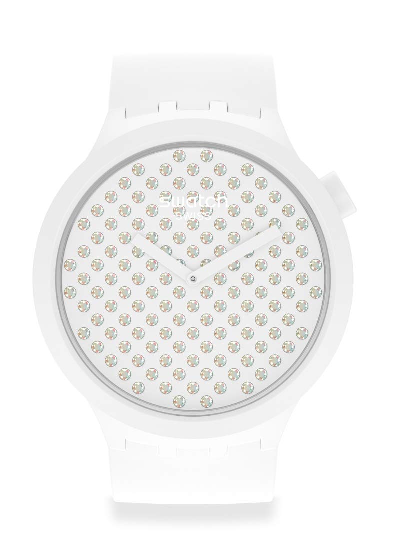 Годинник Swatch Light Boreal SO27Z106 Унісекс Біла/ розкішний сад Кварцовий механізм, фото №1