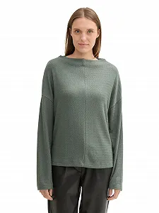 Женская Толстовка TOM TAILOR Со Стойкой Воротником - Фото 1