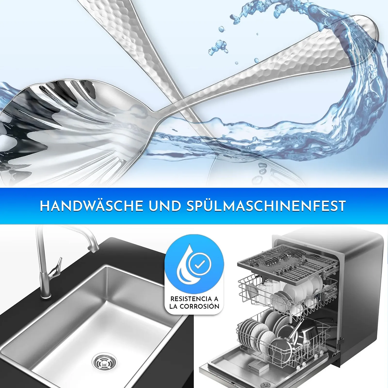 Ложка для сервировки Сталь Silver, фото №6