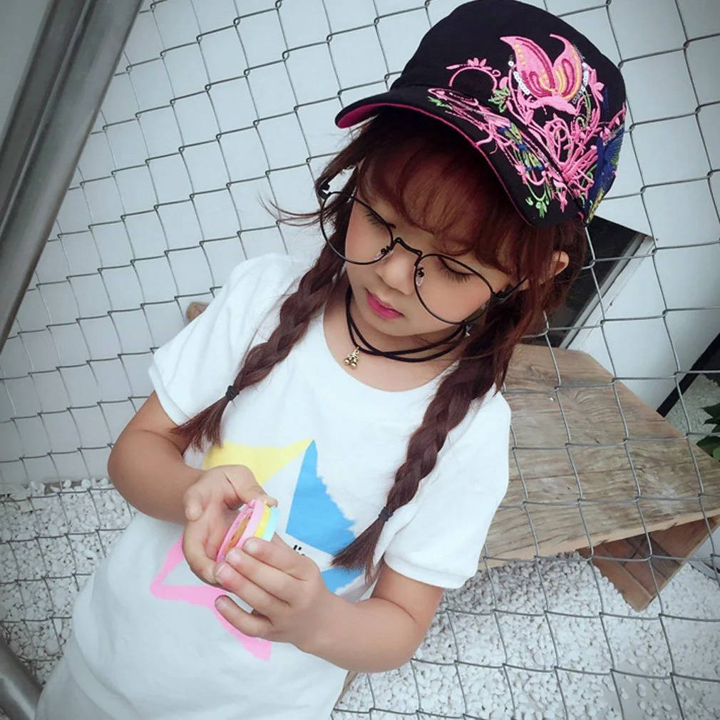 Бейсболка-тракер Belsen для девочек винтажная с вышивкой бабочки, фото №7