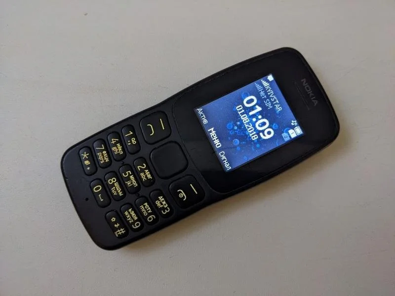 Мобильный кнопочный телефон Nokia 106 Ta1114 Черный, фото №6