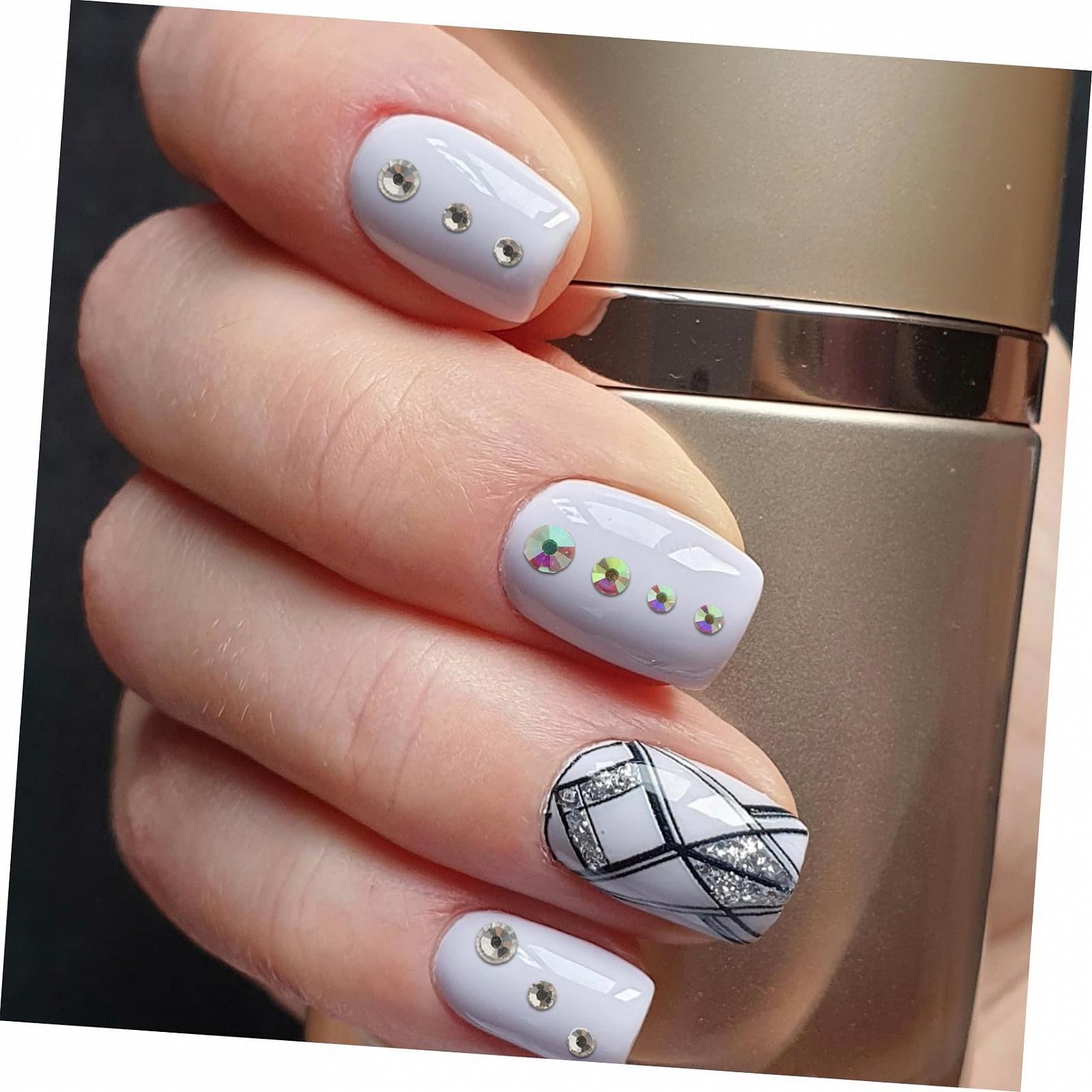 Стрази для нігтів PLAFOPE Flatback Змішаний колір, фото №8