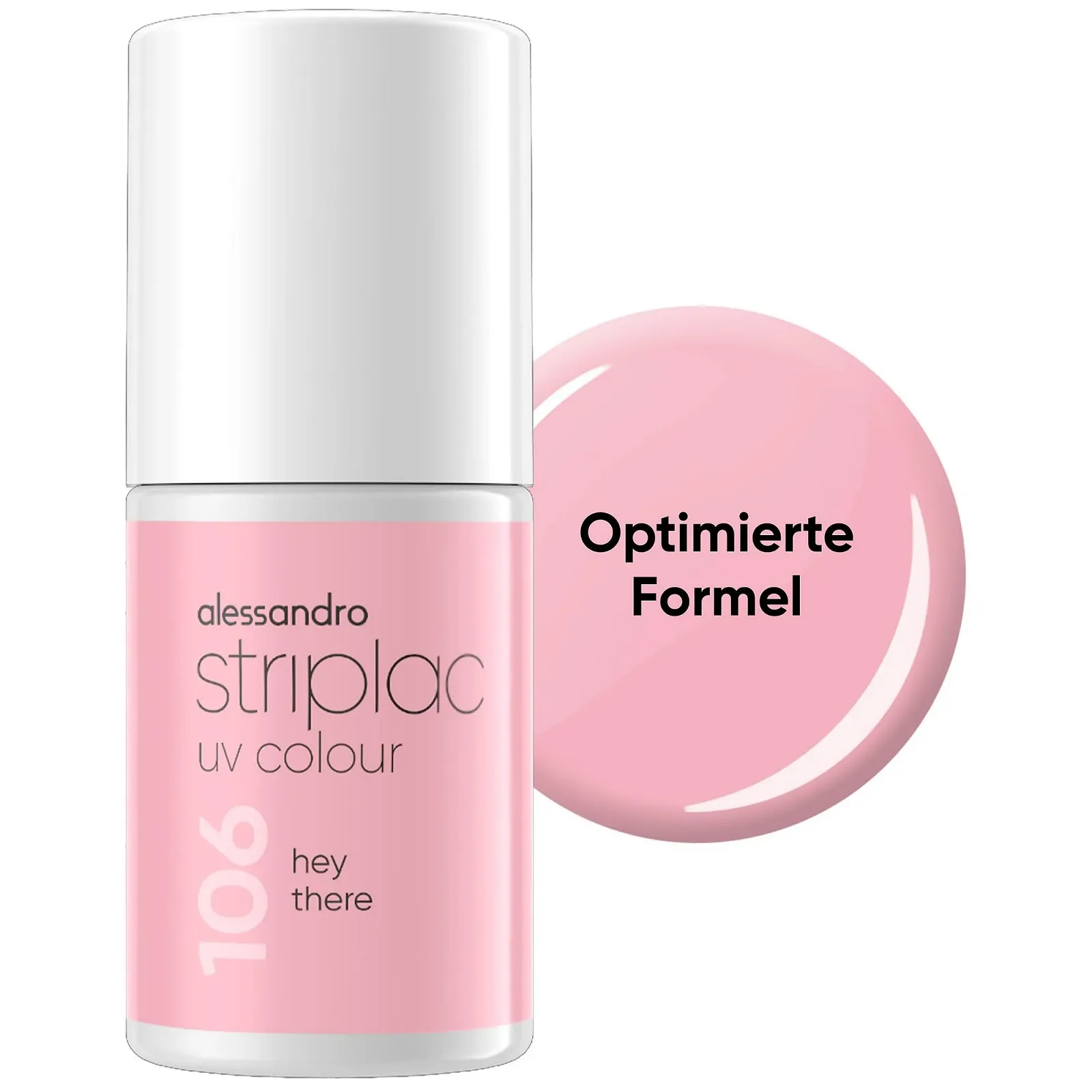 Гель-лак alessandro Striplac Hey There Розовый, 6.5 мл, фото №1