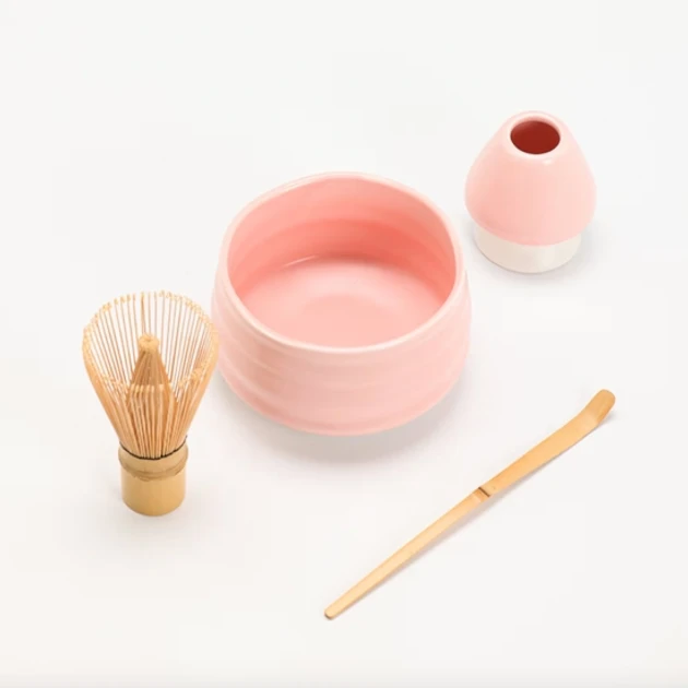 Набор Pink Ivory Wade для приготовления чая матча Розовый 142, фото №4 Набор Pink Ivory Wade для приготовления чая матча Розовый 142, фото №4