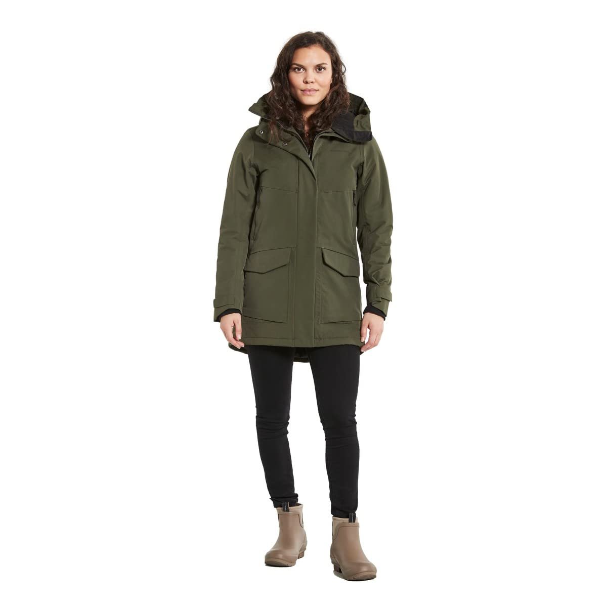 Парка Didriksons FRIDA WNS PARKA 6, темно-зеленый, фото №4