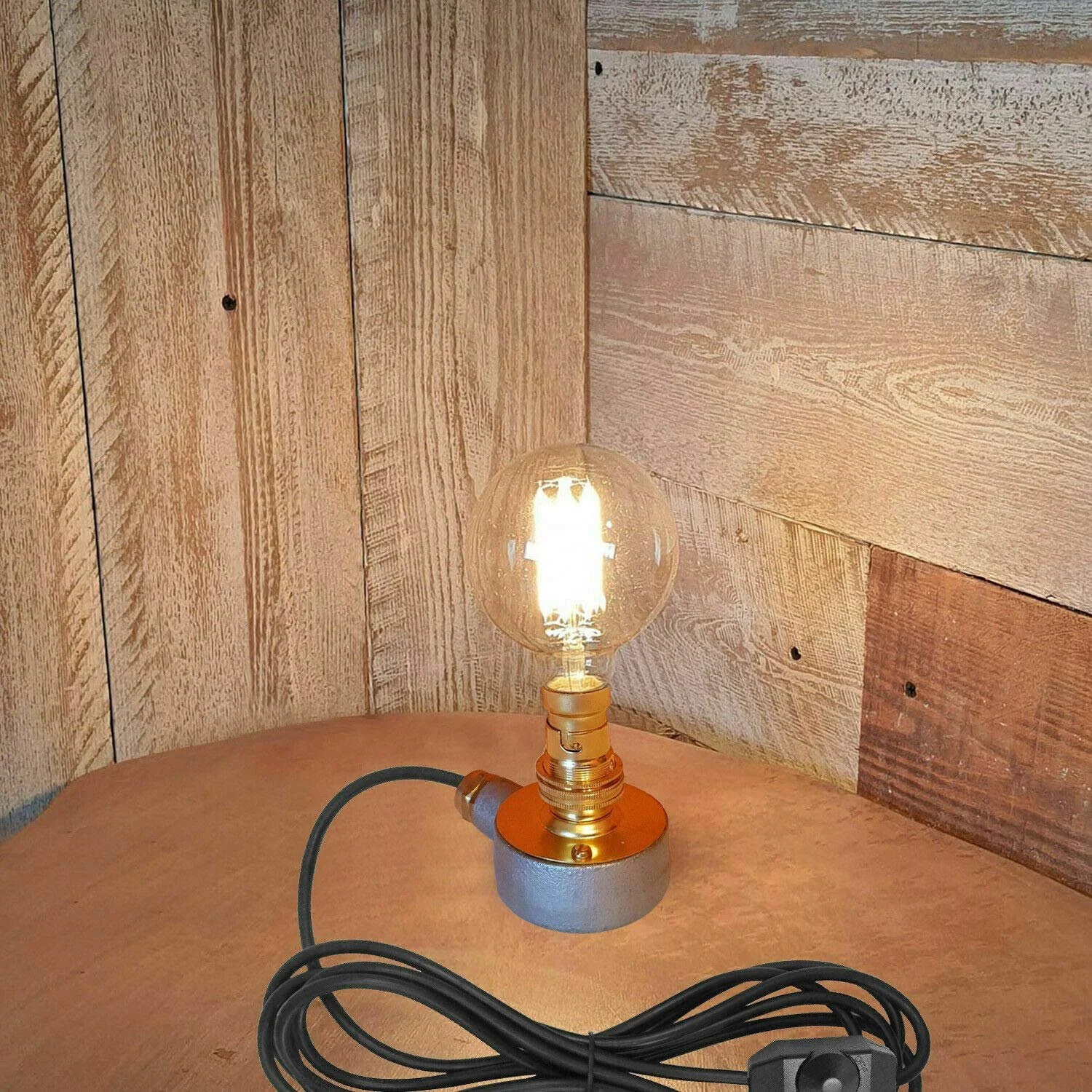 Настільна лампа Dc Voltage Retro Water Pipe Steampunk B22 Iron, фото №4