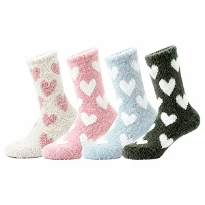 4 пари м'яких шкарпеток для жінок - Фото 1