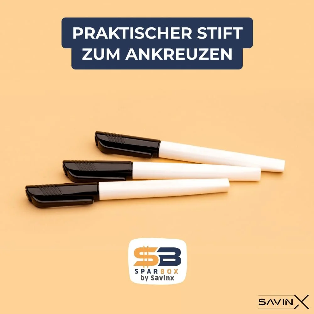 Скарбничка SparBox Bundle 6-in-1 Set з багаторазовими цілями економії та маркером, фото №4