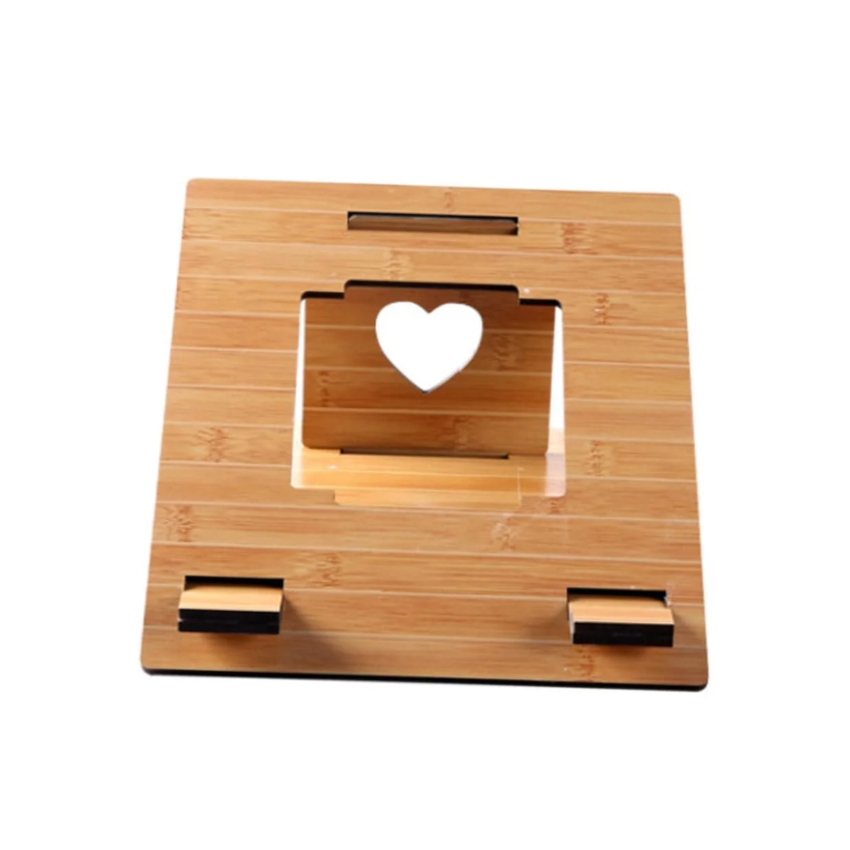 Підставка для ноутбука Дерев'яна портативна Міцна Легка Практична для офісу дому дивану та подорожей Сумісна Проста у використанні, фото №1