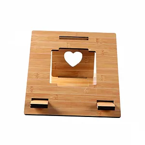 Підставка для ноутбука Дерев'яна портативна Міцна Легка Практична для офісу дому дивану та подорожей Сумісна Проста у використанні - Фото 1