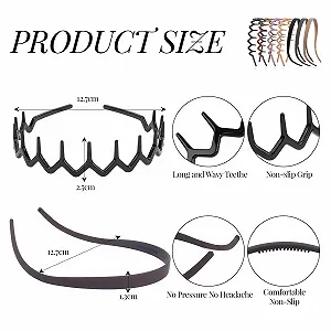 Женские обручи на голову Набор из 7 штук synthetic.ua - Фото 1
