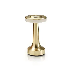Настільна лампа Auraglow LED Touch Control Wireless Satin Brass - Фото 1