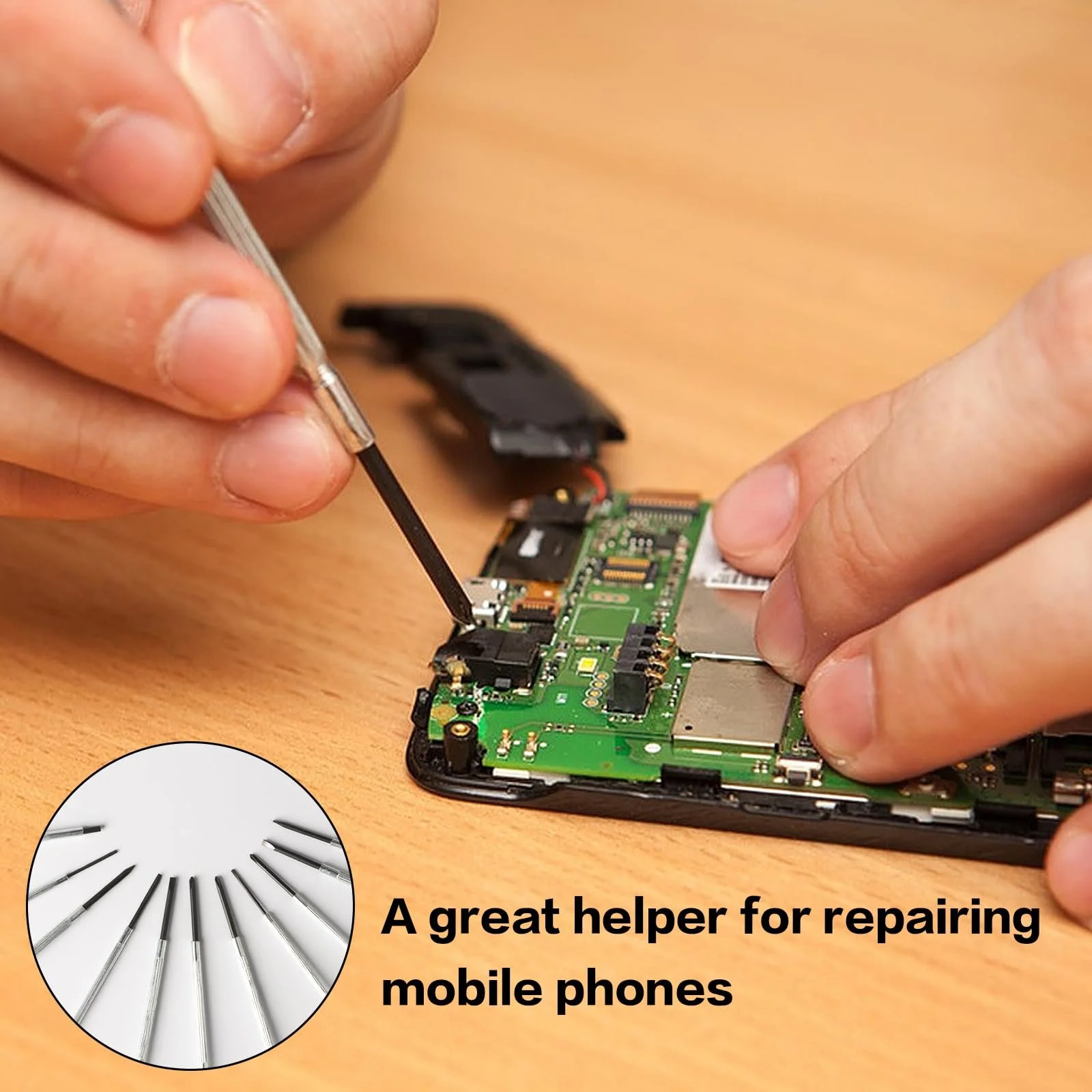 Набір прецизійних міні-викруток 22 предмети магнітний, фото №6