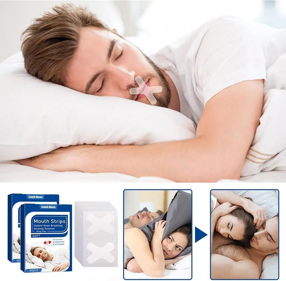 Пластирі від хропіння (120 шт) для кращого сну, дихання через ніс, фото №1 Пластирі від хропіння (120 шт) для кращого сну, дихання через ніс, фото №1