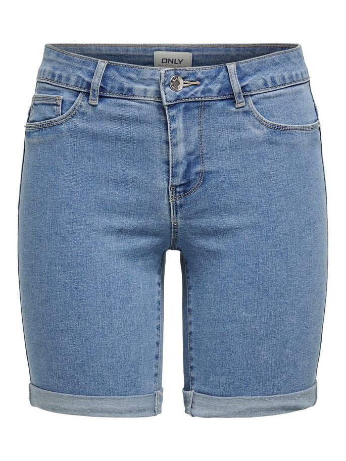 Шорты ONLY ANNE K MID LONG SHORTS BJ15268-1 Светло-голубой деним XS, фото №3